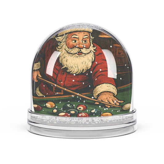 Snow Globe — Vintage Santa Playing Pool