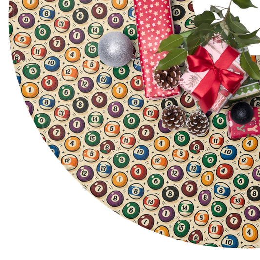 Billiard Balls Christmas Tree Skirts