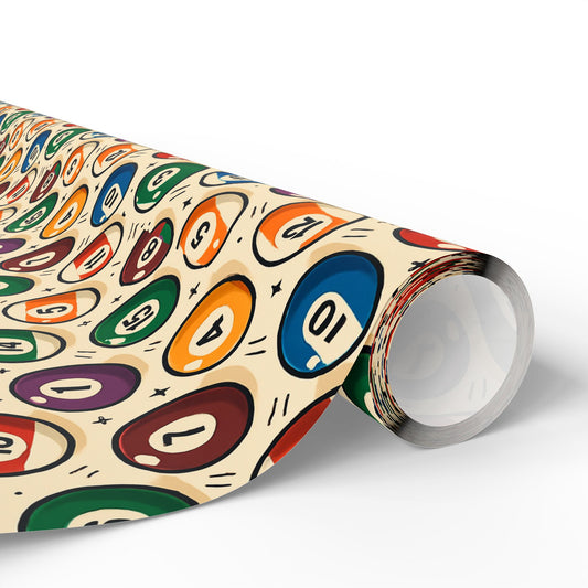 Wrapping Paper - Billiard Ball Pool Player Gift Wrap