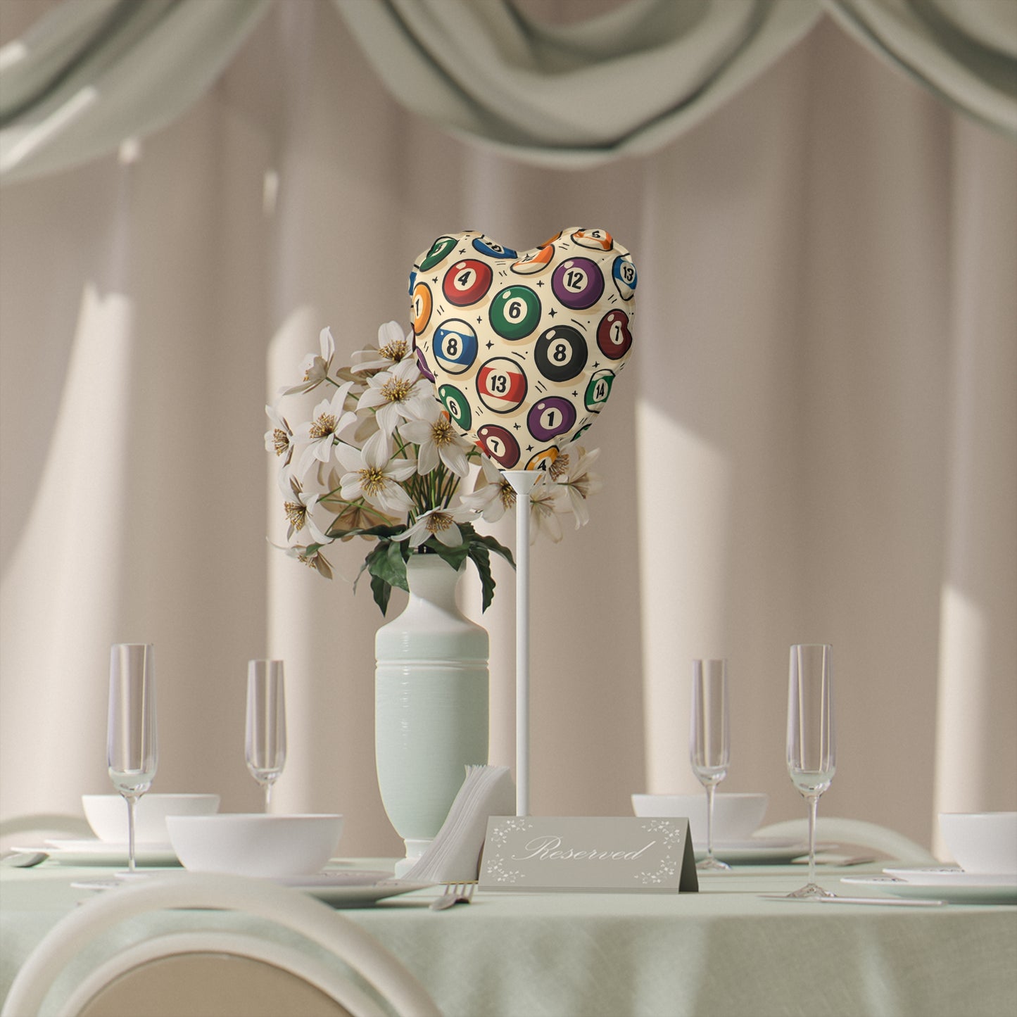 Balloon Set - Pool Lover Heart-Shaped Balloon