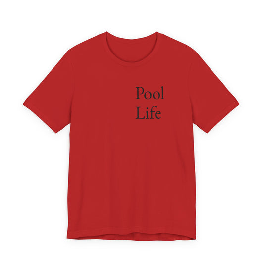 Pool Life Embroidered T-Shirt — Casual Summer Tee
