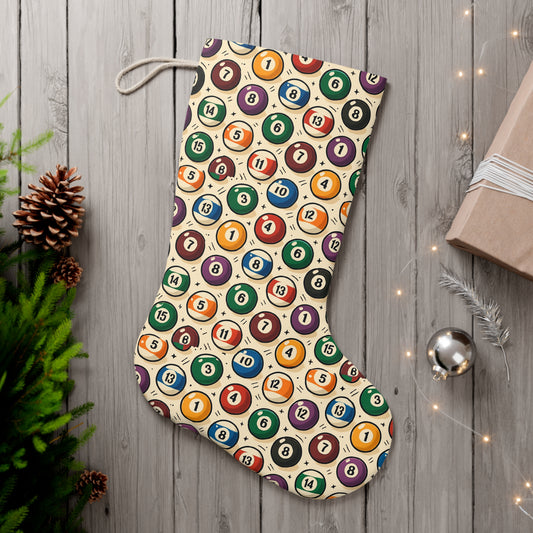 Billiard Balls Christmas Stocking