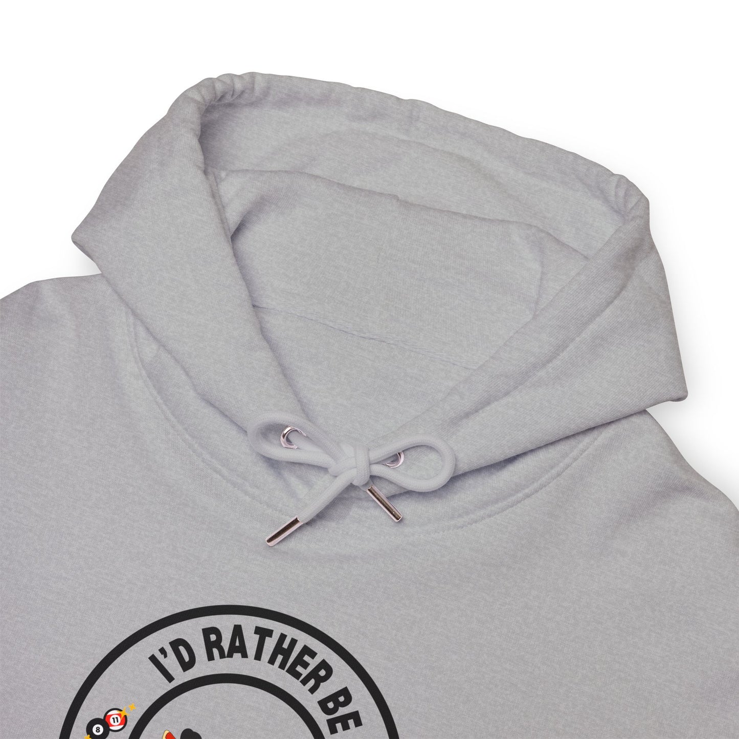I'd Rather Be Playing Pool Retro Graphic Hoodie