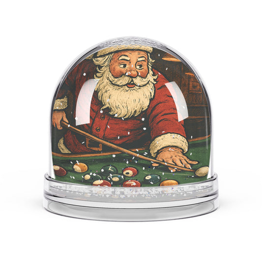 Snow Globe — Vintage Santa Playing Pool