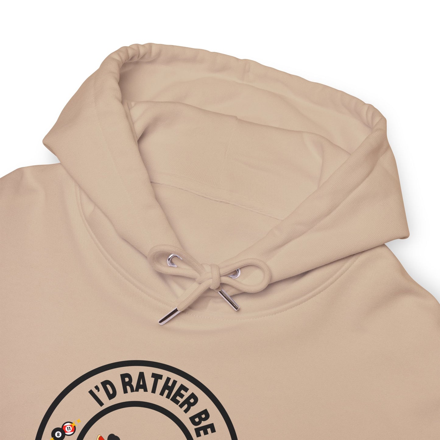 I'd Rather Be Playing Pool Retro Graphic Hoodie