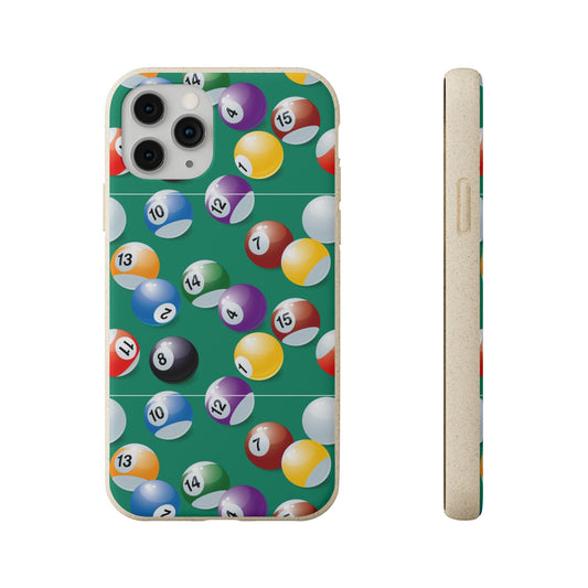 Billiards Pool Ball Pattern Biodegradable Phone Case