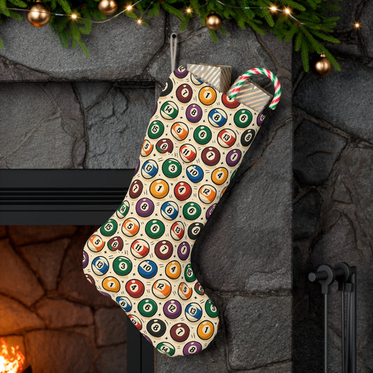 Billiard Balls Christmas Stocking