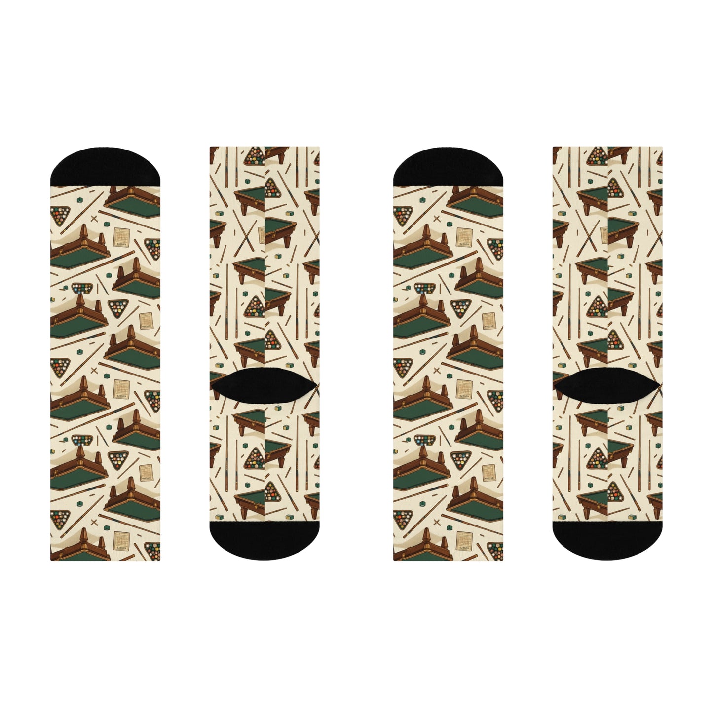 Billiards Themed Socks