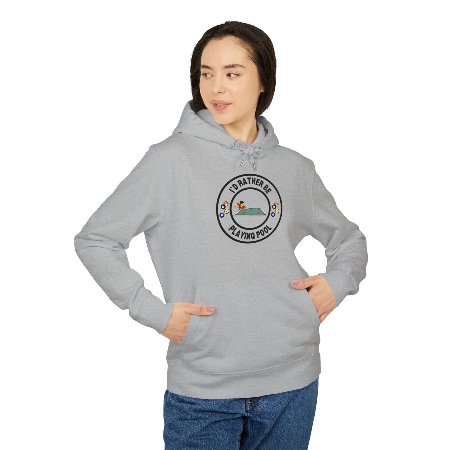 I'd Rather Be Playing Pool Retro Graphic Hoodie